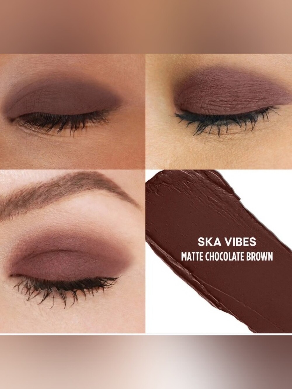 GXVE Ska Vibes Matte Chocolate Brown Eyeshadow NIB